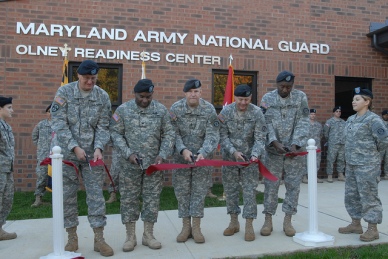 2010 ribbon cutting ceremony for the new facility on Riggs Road. Photo Credit: Maryland National Guard 